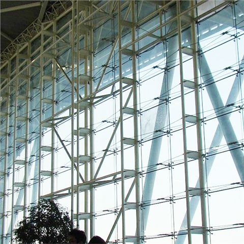 预应力拉索点支式玻璃幕墙